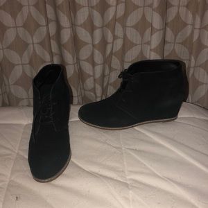 Black ankle boots, size 8
